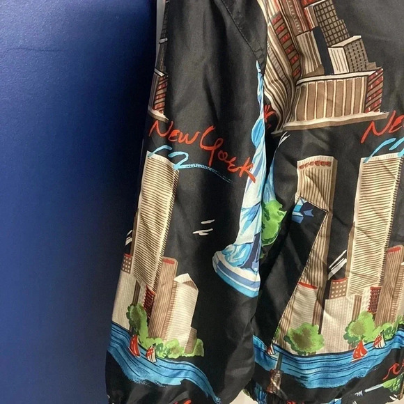 Vintage FU DA SILK New York 100% Silk Zip Up Jacket, Small - Picture 4 of 16